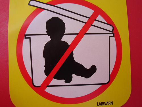 a warning label