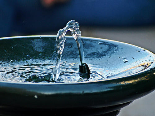 A water fountain