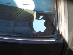 Apple Autoaufkleber