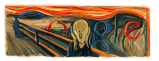 Google Logo: Edvard Munch