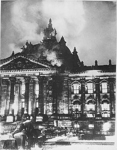Reichstag Fire, source: Wikipedia