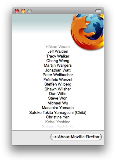 My name in the Firefox 3 credits.