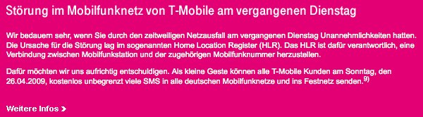 T-Mobile-Ausfall