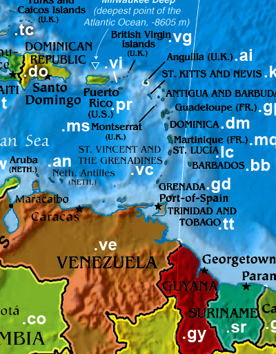 Caribbean countries, excerpt