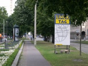 LinuxTag-Schild. Eigenes Bild.