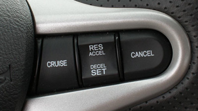 Cruise control 2: 1 beveled button, 1 rocker switch, 1 flat button