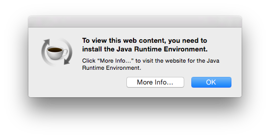 OS X Yosemite Java Runtime Needed