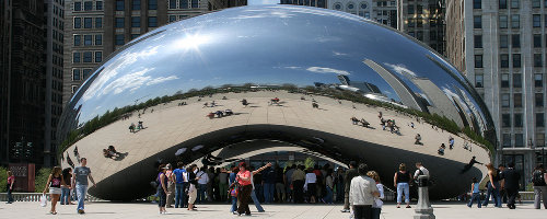 Cloud Gate to Millenium Park, by Miles_78 on flickr